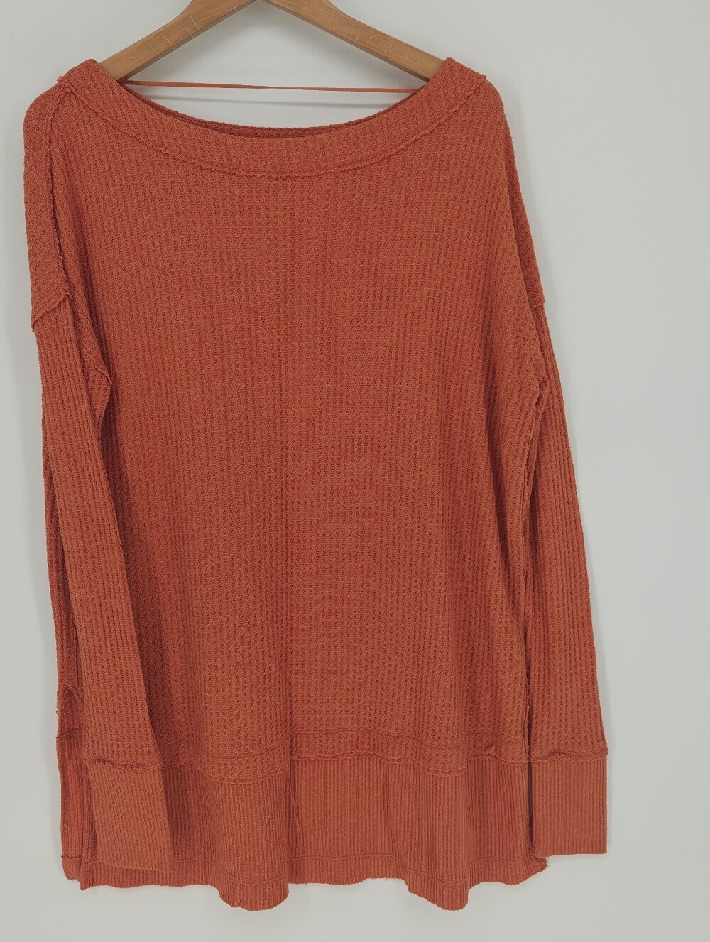 We The Free Waffle Knite Top Size Small
